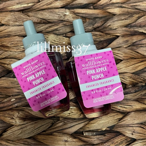 2X PINK APPLE PUNCH Bath & Body Works Wallflower Refill Bulb Bundle - Picture 4 of 4